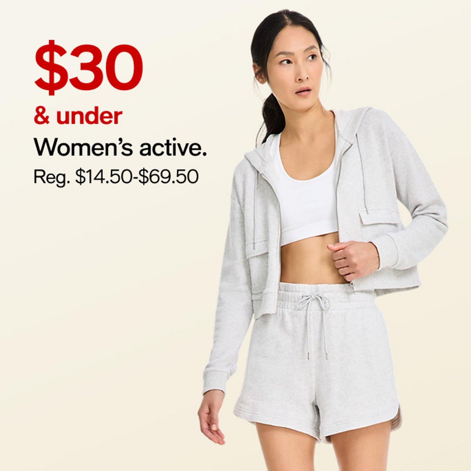 $30 & under womens active