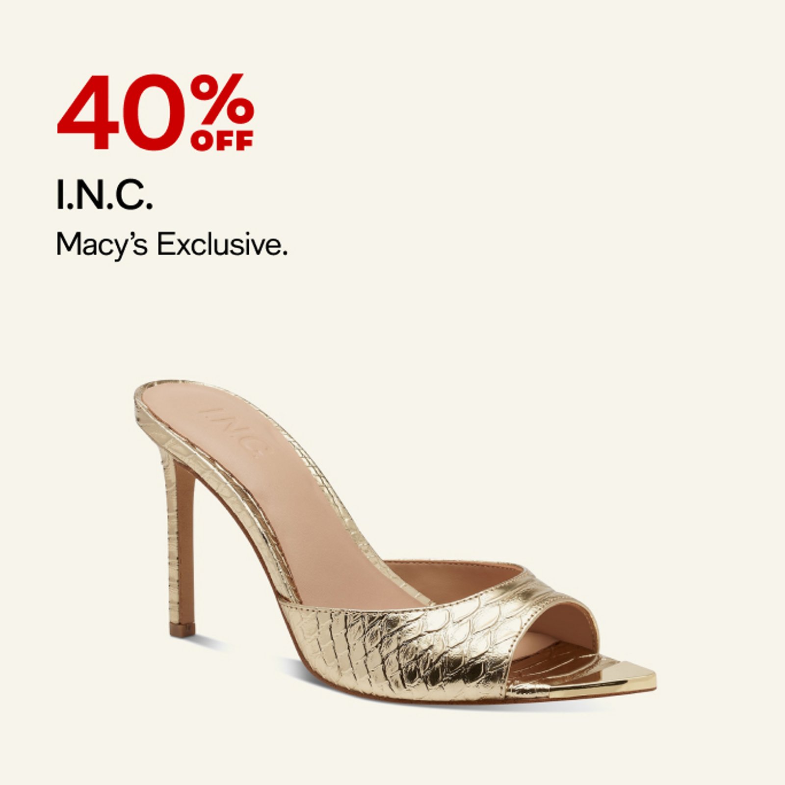40% Off INC