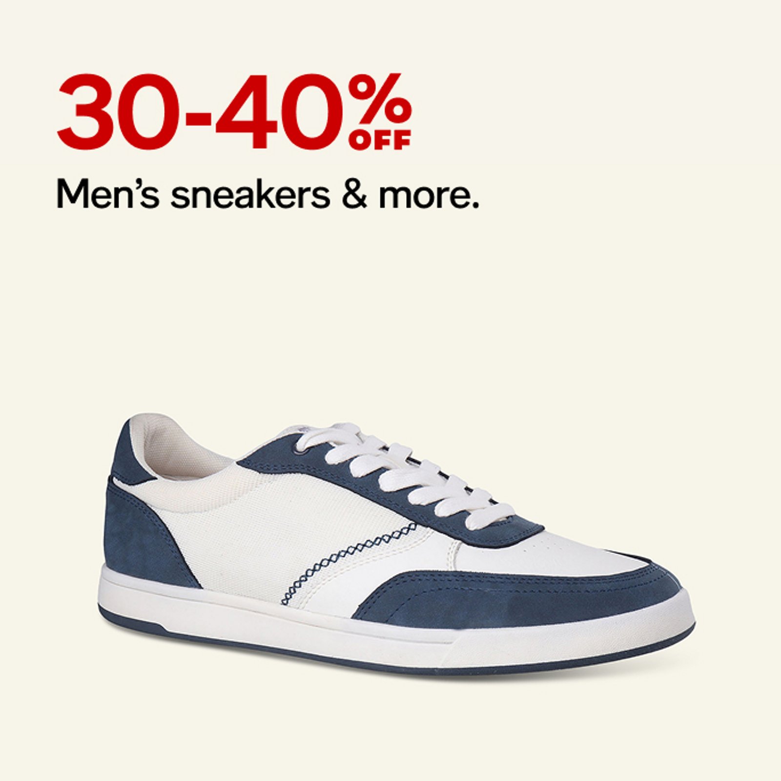 30-40% off Men's sneakers & more