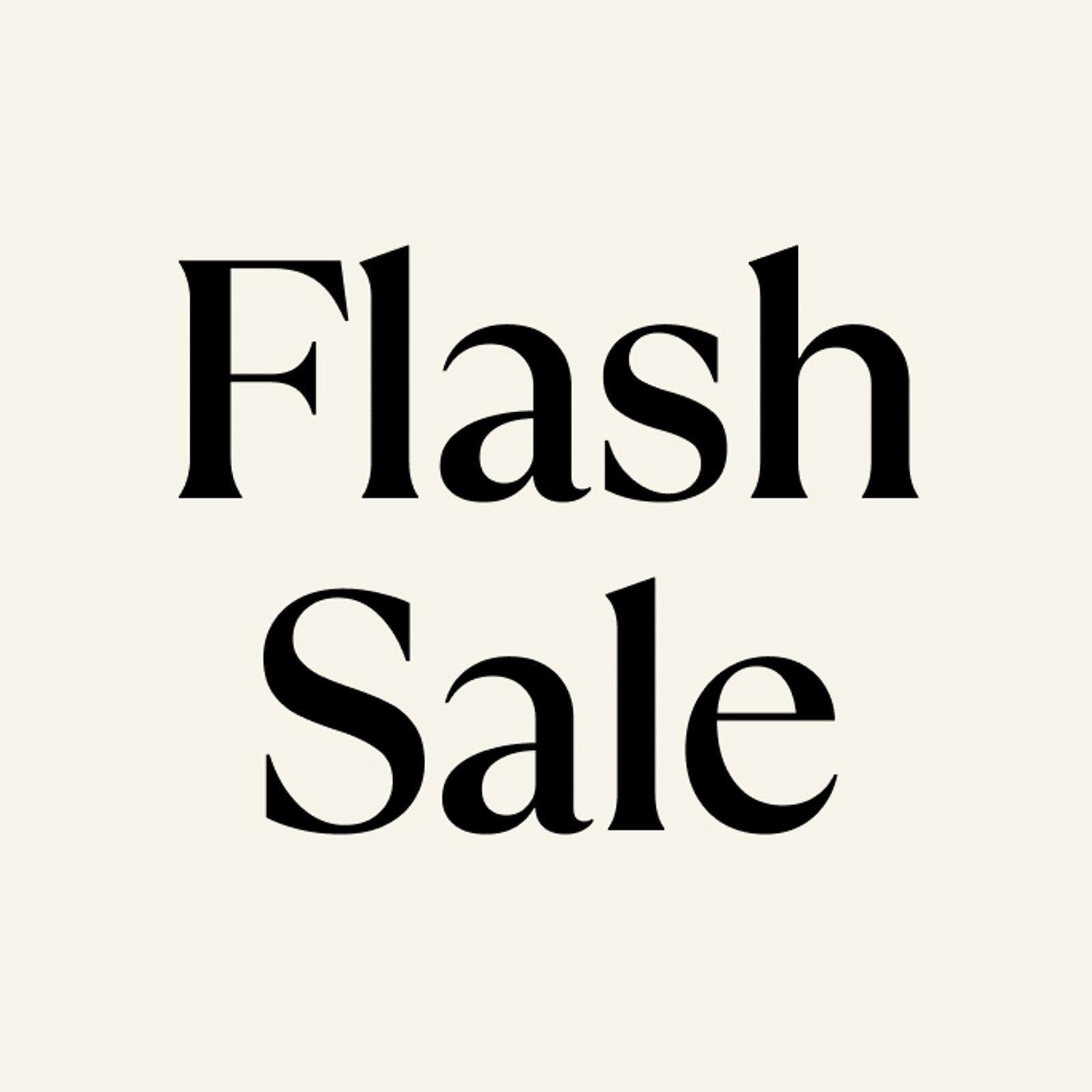 Flash sale