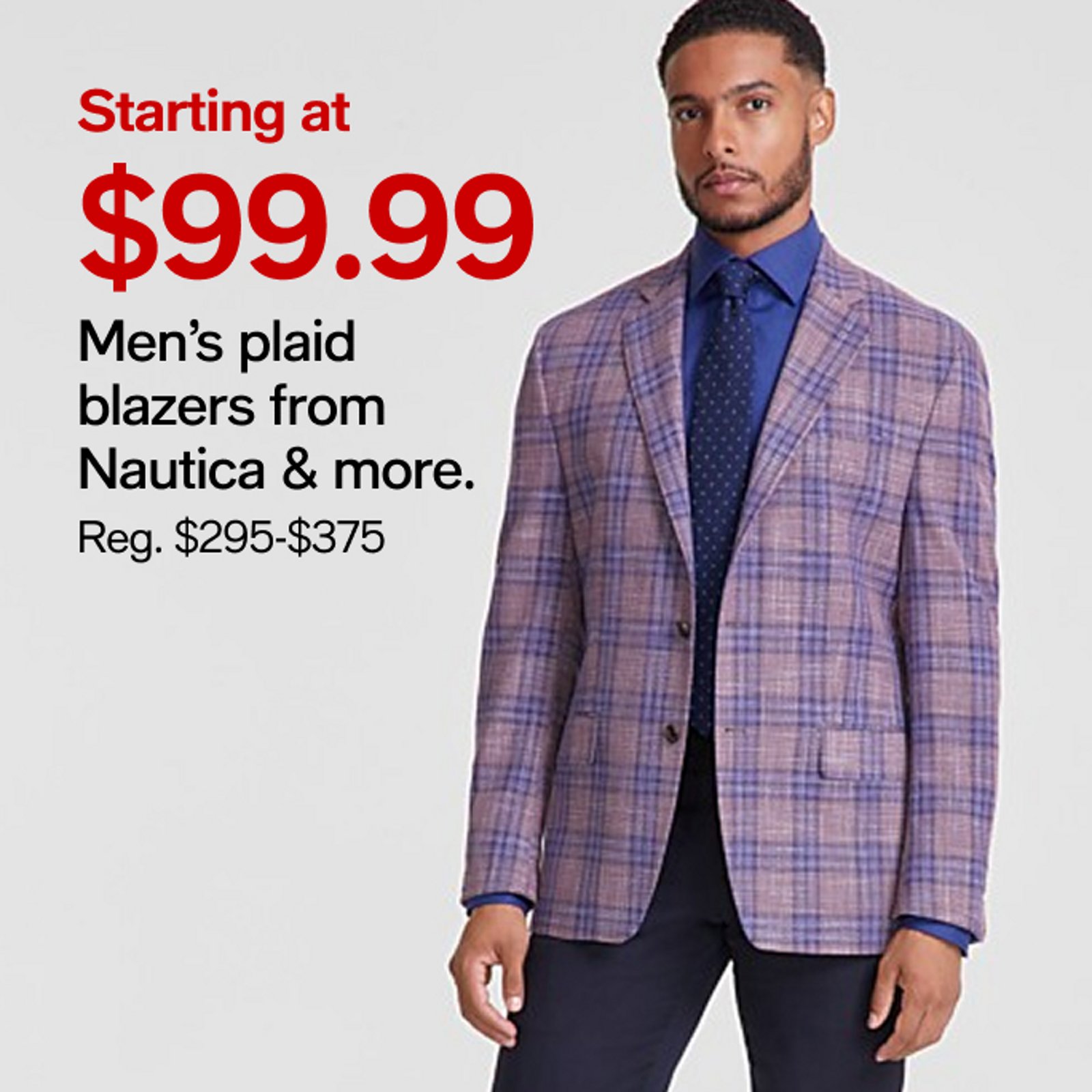 Starting at $99.99 Men's Plaid blazers