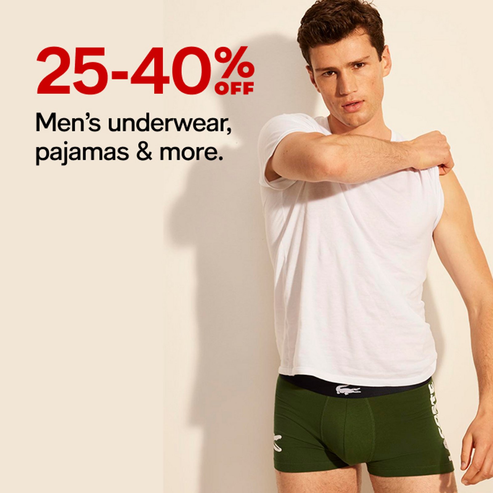 25-40% off Men's Swimwear