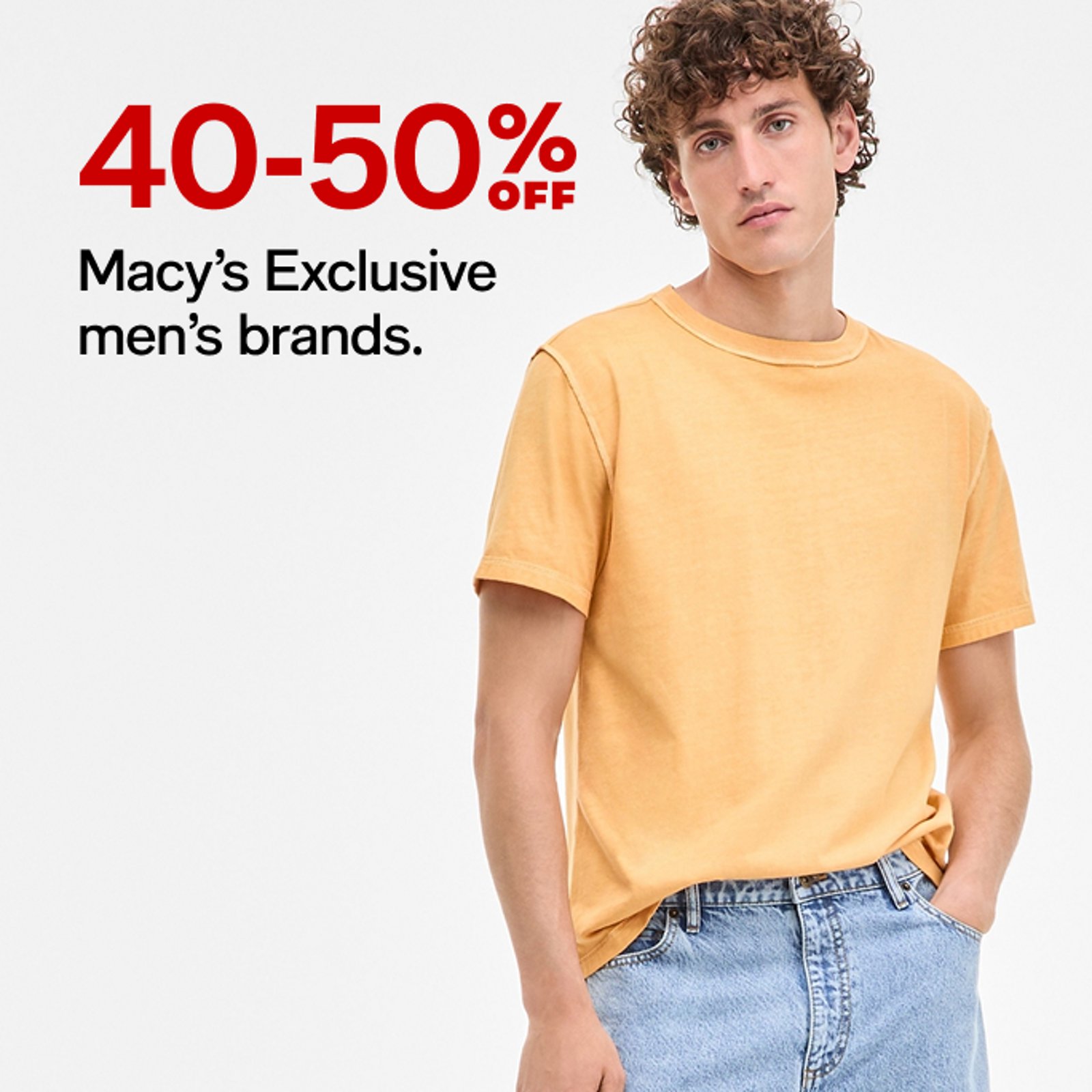 40 - 50% off Men's Exclusive Men's Brands