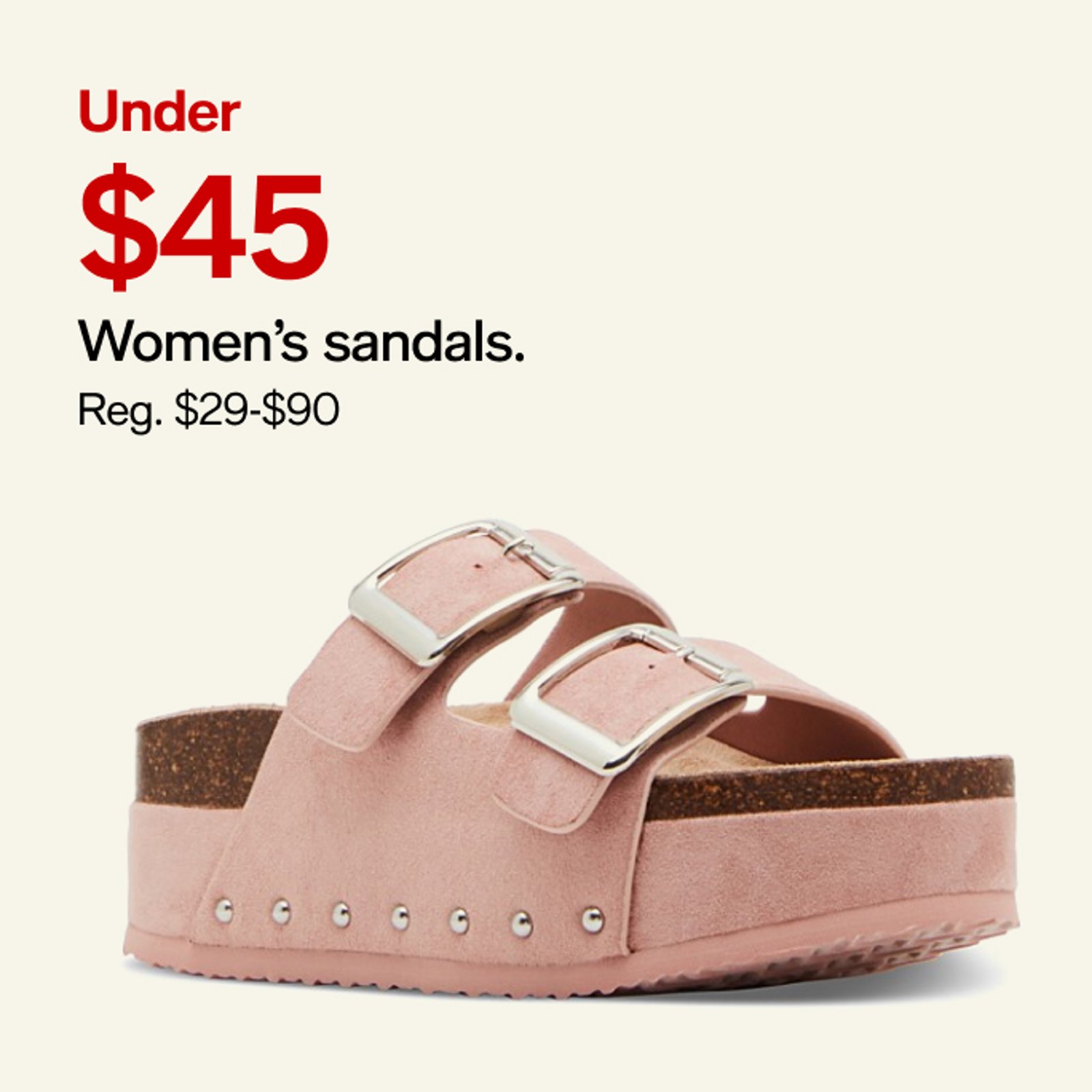 Under 45 women's sandals