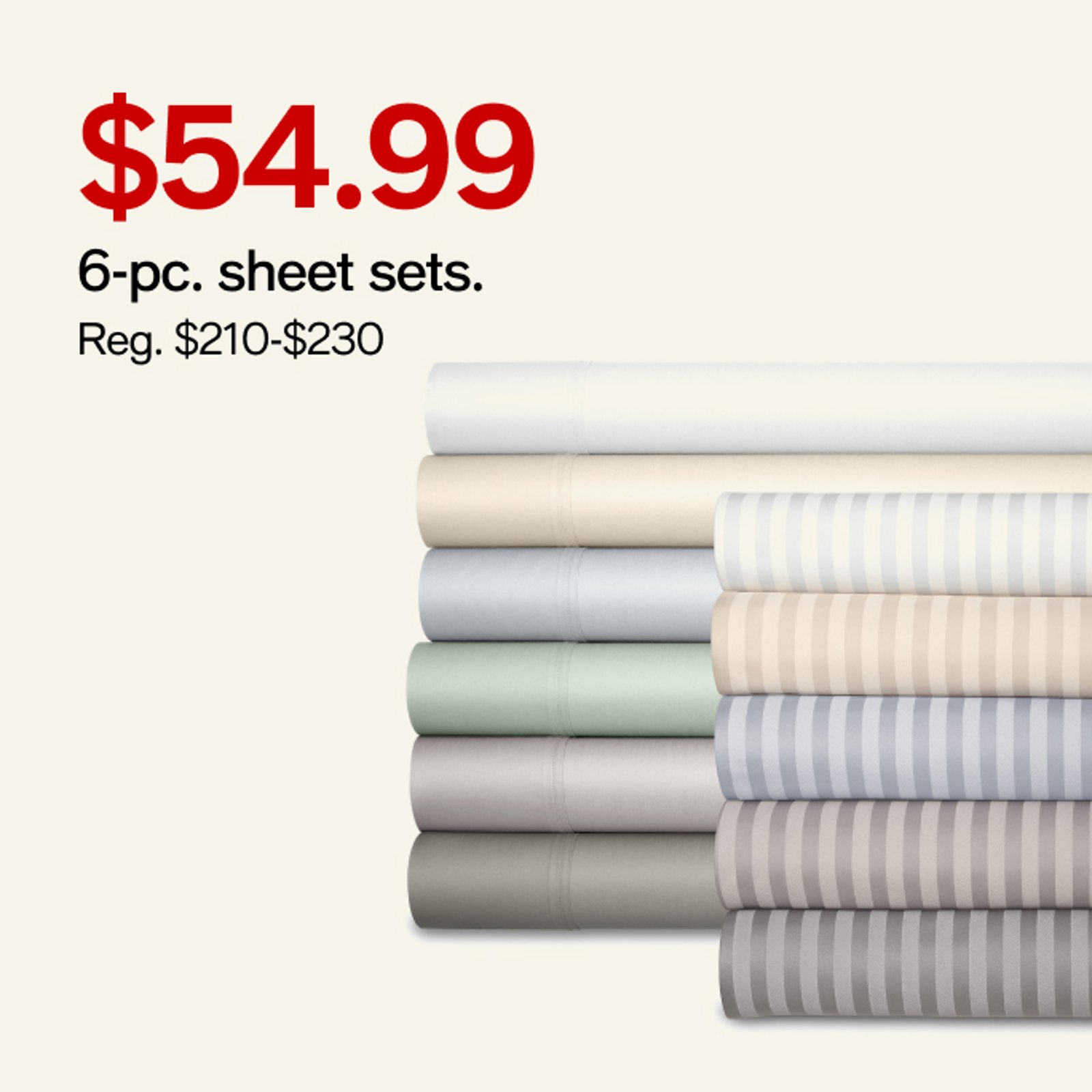 $54.99 6 pc sheet sets