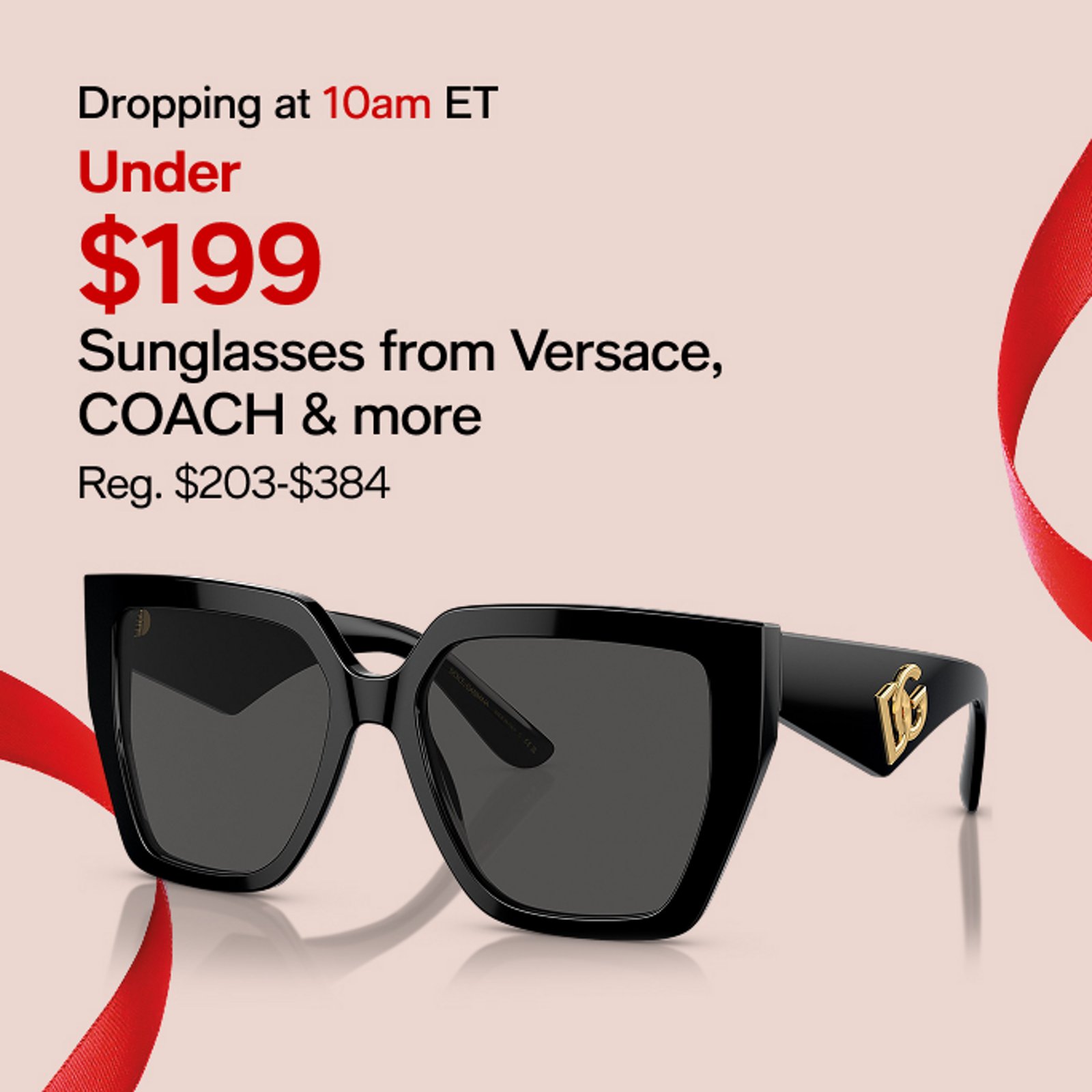 Under $199 Sunglasses from Versace, COACH & more