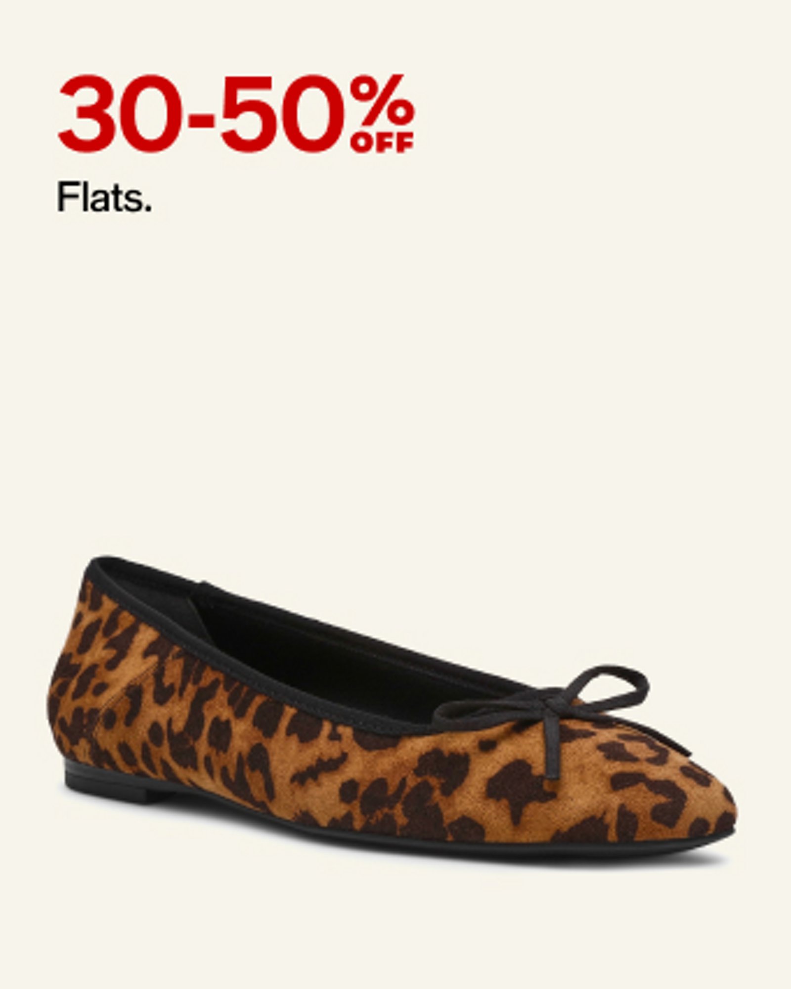30-50% off flats
