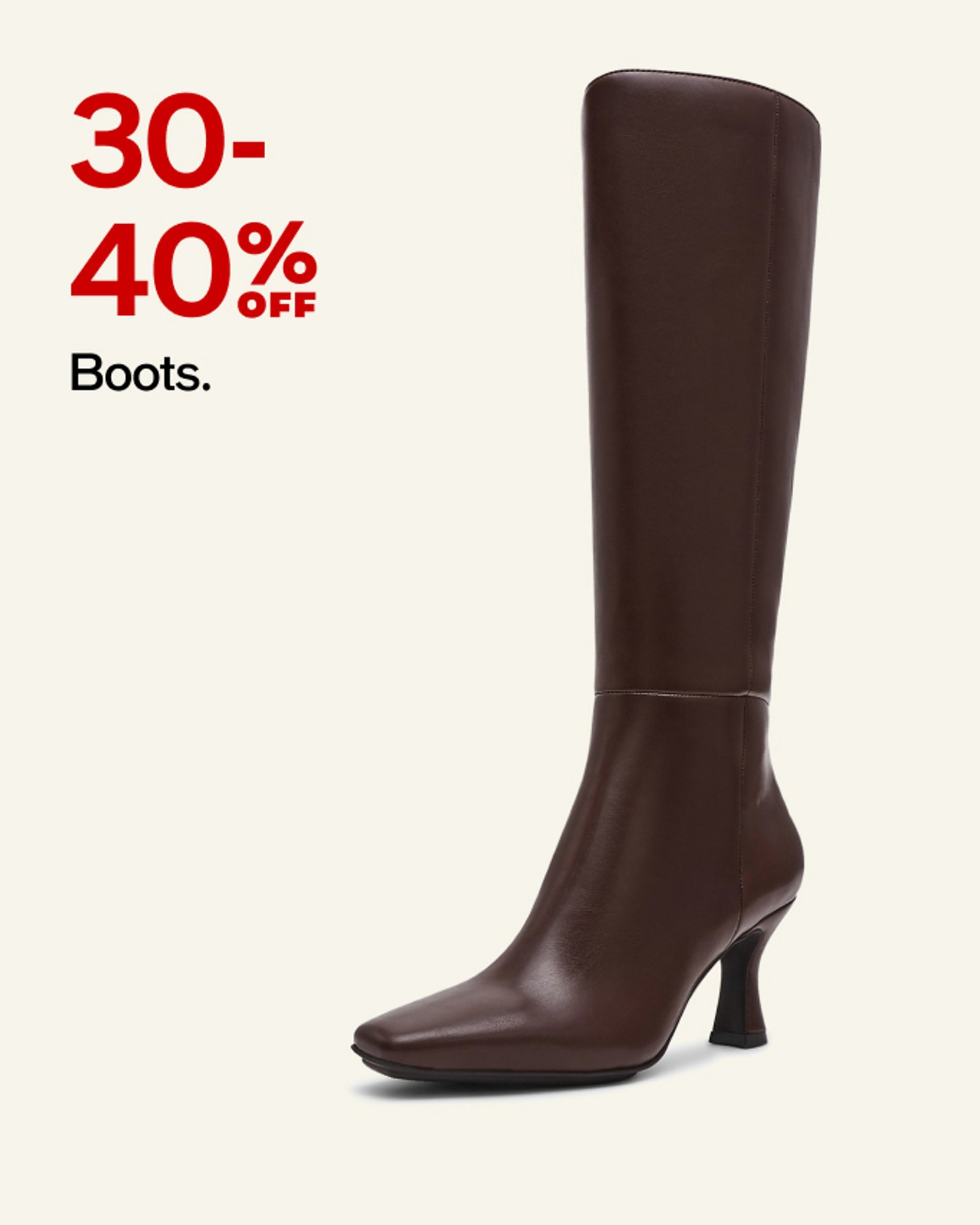 30-40% off boots