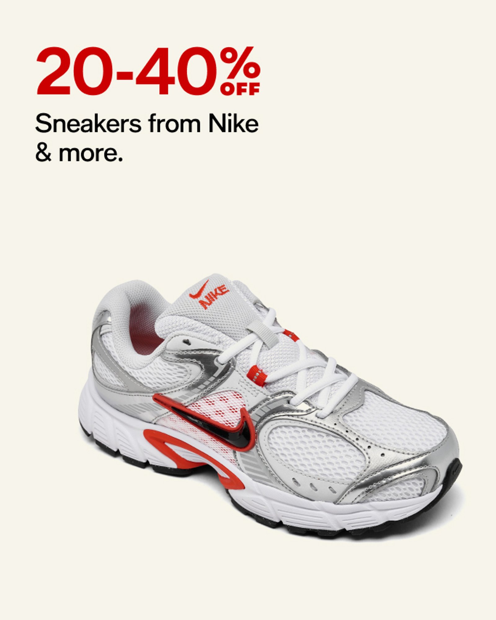 20-40 off sneakers from nike