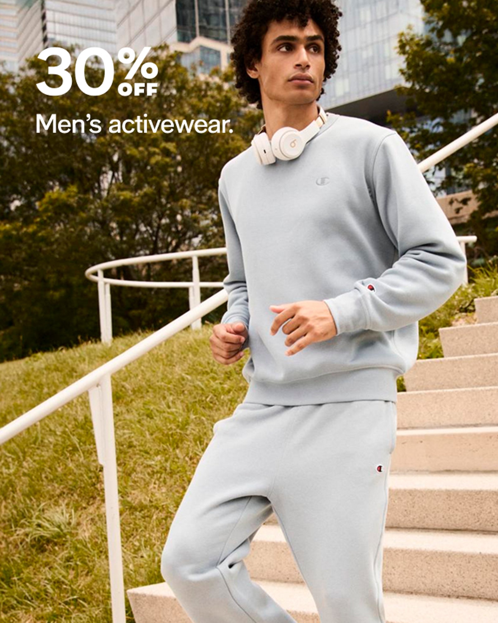 30% off Mens activewear