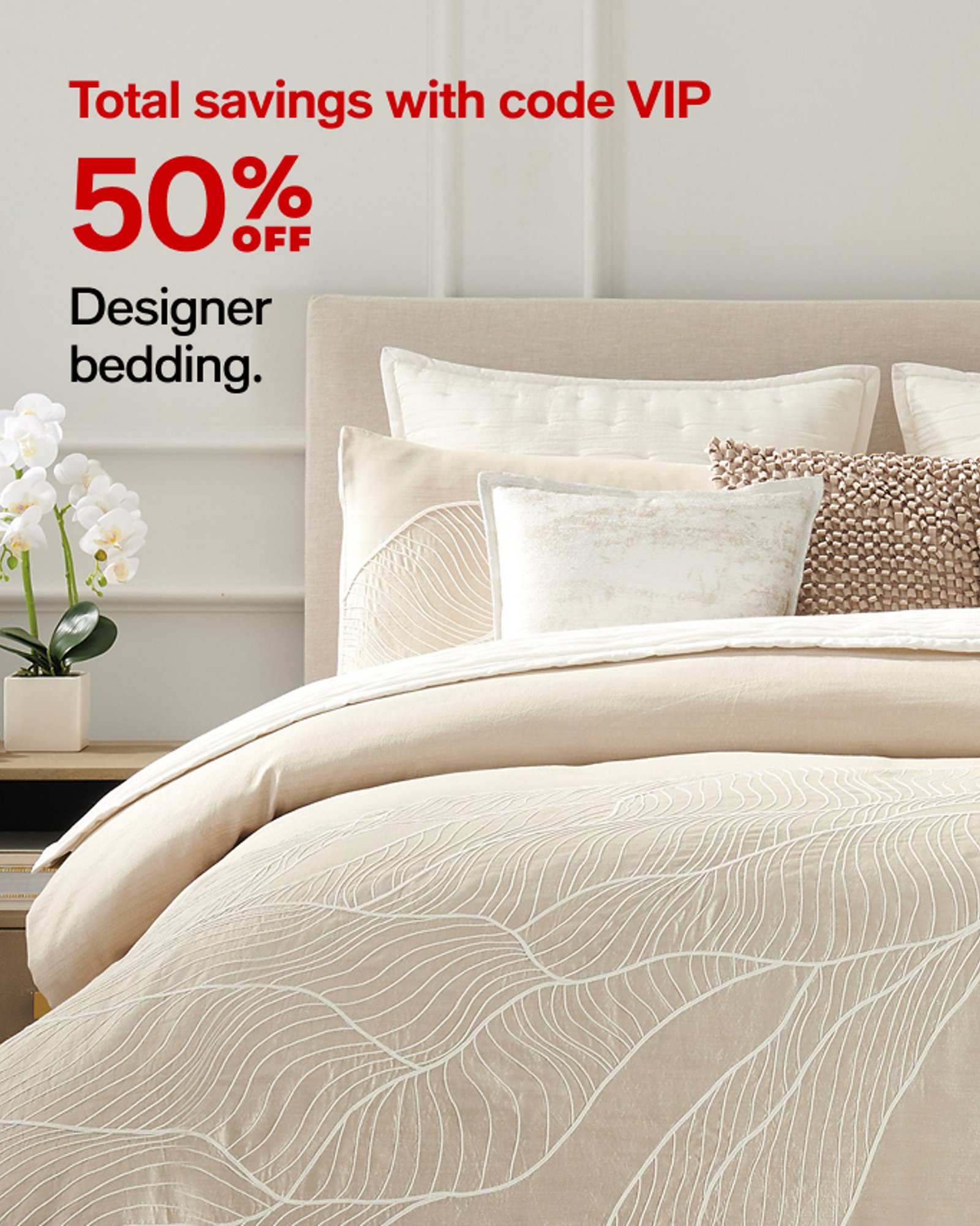 50% OFF Designer bedding